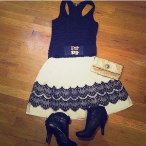 Black Lace Skirt